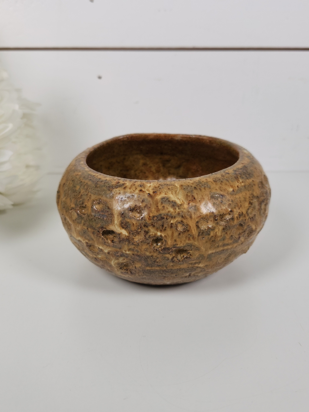 Vintage Signed Studio Pottery Bowl | Wabi Sabi | Mid Century Modern Pottery